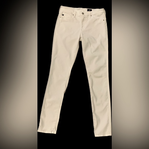 Ag Adriano Goldschmied Pants - AG Adriano Goldschmied White Jeans Prima Cigarette Leg Women’s 27 Anthropologie